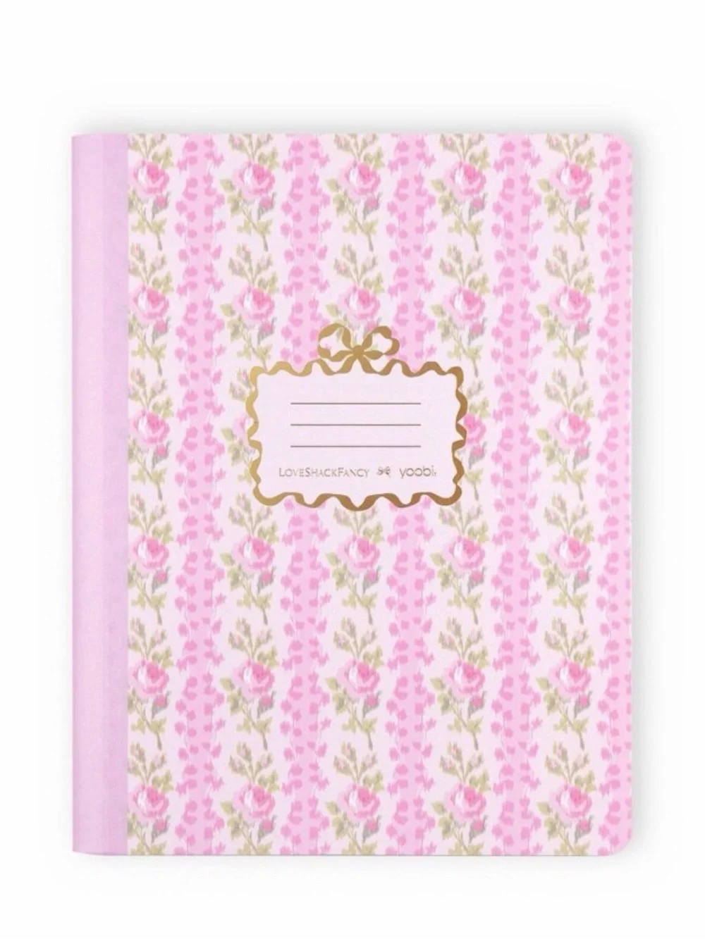 NWT LoveShackFancy x Target Yoobi School Composition Notebook Floral Pink